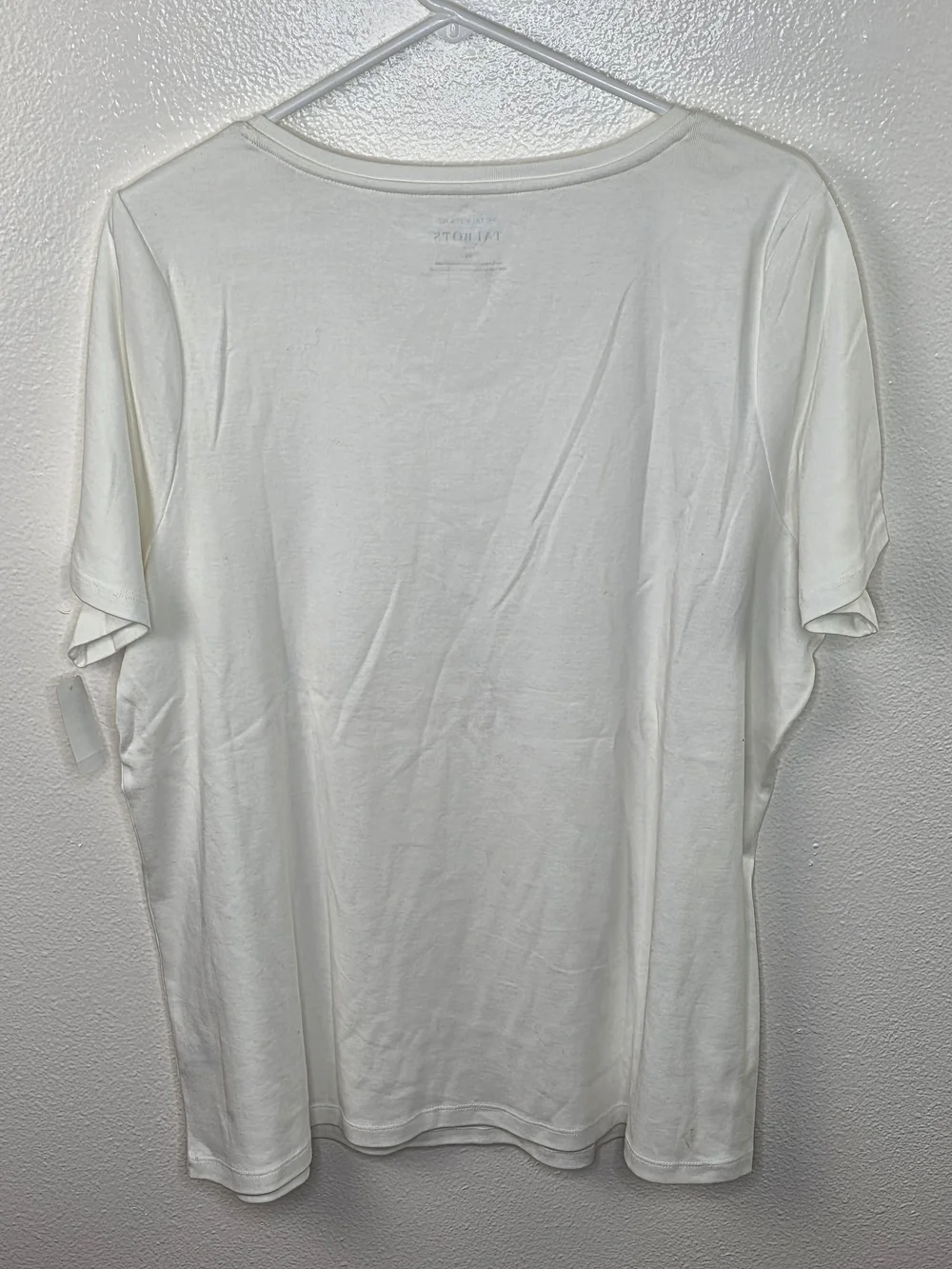 NWT Talbots The Talbots Tee Short Sleeve White V-Neck Tee Size 2X
